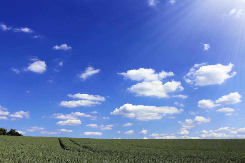 Deep Blue Sky Horizon